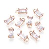 Transparent Glass Charms X-GLAA-T007-13H-1