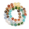 Natural Agate(Dyed & Heated) & Dyed White Jade & Tiger Eye Beads Strands G-Z135-B05-4