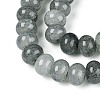 Baking Paint Crackle Glass Beads Strands DGLA-N020-01A-07-3