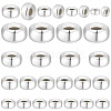   35Pcs 4 Style 925 Sterling Silver Spacer Beads STER-PH0001-71-1