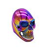 Rainbow Color Stainless Steel Skull Finger Ring SKUL-PW0002-021B-M-1