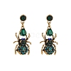 Alloy and Glass Rhinestone Stud Earrings PW-WG70B2C-02-1