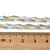 Transparent Electroplate Glass Beads X1-GLAA-K064-05A-HR02-4