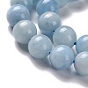 Natural Aquamarine Beads Strands G-P342-10B-8mm-AB+-3