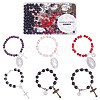 DIY Rosary Bead Necklace Bracelet Making Kit DIY-SZ0009-59-1