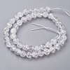 Natural Crackle Crystal Bead Strands G-J376-34-8mm-2