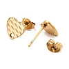 Ion Plating(IP) 304 Stainless Steel Stud Earring Findings STAS-I183-04A-G-3