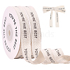 10 Yards Polyester Grosgrain Ribbon OCOR-WH0077-095-1