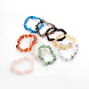 Chips Natural & Synthetic Gemstone Beaded Stretch Bracelets BJEW-JB01826-8