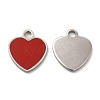 304 Stainless Steel Enamel Pendants STAS-M308-16P-03-1