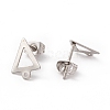 Non-Tarnish 201 Stainless Steel Stud Earring Findings EJEW-A071-19P-2