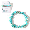 Synthetic Turquoise Chips Stretch Bracelets for Women AY5330-3-1