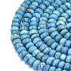 Dyed Natural Map Stone Beads Strands G-P575-A21-8x5mm-03-3