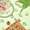 50Pcs Transparent Spray Painted Glass Pendants GLAA-CJ0002-23-7