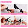 AHADERMAKER 10 Sets 2 Colors Self Adhesive Plastic Car Air Freshener Vent Clips DIY-GA0005-25-3