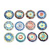 12Pcs Glass Cabochons GGLA-S059-05-1