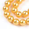 Baking Painted Pearlized Glass Pearl Bead Strands HY-N002-6mm-A08-4