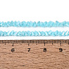 Electroplate Opaque Glass Beads Strands LS-EGLA-Q139-01A-C15-4