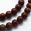 Natural Sesame Jasper/Kiwi Jasper Beads Strands G-I199-18-6mm-3