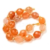 Natural Orange Botswana Agate Beads Strands G-N342-45-3