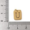 304 Stainless Steel Charms STAS-R001-01G-U-3