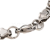 304 Stainless Steel Byzantine Chain Bracelets BJEW-B078-131GP-3