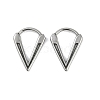 V-Shaped 316 Surgical Stainless Steel Hoop Earrings EJEW-G416-24AS-4