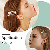 100Pcs Iron Hair Clip Findings PHAR-SC0001-002A-5