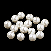 Eco-Friendly Plastic Imitation Pearl Beads X-MACR-S277-6mm-E-1