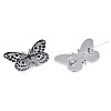 201 Stainless Steel Butterfly Lapel Pin JEWB-N007-118P-3