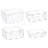 BENECREAT 4Pcs 4 Styles PP Plastic Double Knots Bead Storage Containers CON-BC0007-32-1