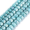 Anti-Tarnish Electroplate Glass Beads Strands GLAA-T025-10mm-11T-1