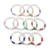 10Pcs 10 Colors Adjustable Imitation Pearls Beaded Bracelet Sets for Women Girl BJEW-JB111345-1