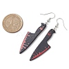 Hallowmas Printed Acrylic Dangle Earrings EJEW-JE06124-07-3