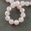 Electroplate Glass Beads Strands EGLA-R017-4mm-2-1