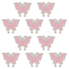 10Pcs Butterfly Hotfix Rhinestone Iron on/Sew On Patches PATC-DR0001-04A-1