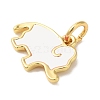 Rack Plating Brass Enamel Charms KK-L220-024G-01-2