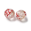 Luminous Handmade Enamel Gold Sand Glass Beads Strands LAMP-U004-08A-4