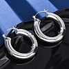 304 Stainless Steel Hoop Earrings for Women EJEW-A125-34S-2