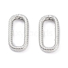 Anti-Tarnish Rhodium Plated 925 Sterling Silver Spring Gate Rings STER-K173-18P-3