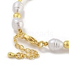 Rack Plating Brass and ABS Imitation Pearl Bracelets BJEW-B106-13G-3