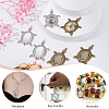   20Pcs 2 Colors Turtle Alloy Pendant Cabochons Settings DIY-PH0003-26-4