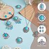 10pcs Turquoise+alloy pendant Vintage alloy earring head diy handmade material(5 styles) JX575A-4
