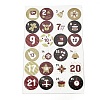 Christmas Advent Calendar Stickers DIY-L050-A08-1