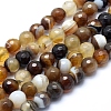 Natural Striped Agate/Banded Agate Beads G-J371-14-8mm-1