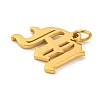 Ion Plating(IP) 304 Stainless Steel Charms STAS-I010-01G-M-2