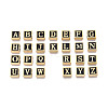 26Pcs 26 Styles 304 Stainless Steel Black Enamel Square Spacer Bars STAS-T073-58G-1