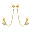 Brass Cuff Earrings EJEW-JE05407-01-1