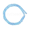 Electroplate Glass Beads Strands GLAA-B023-01A-07-2