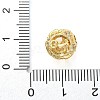 Brass Micro Pave Cubic Zirconia Beads KK-Z095-04G-01-3